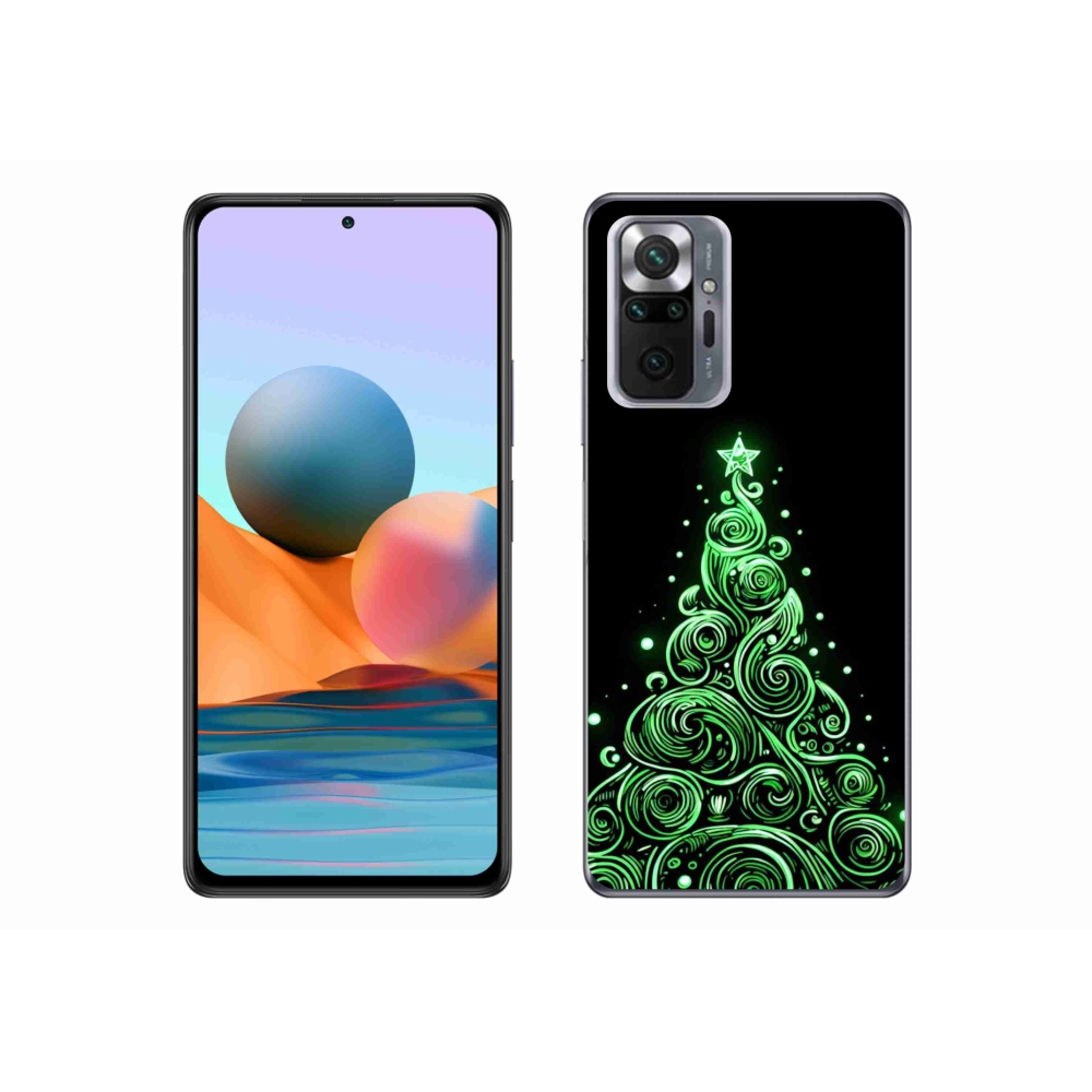 Gél borítás mmCase a Xiaomi Redmi Note 10 Pro számára - neon karácsonyfa 3