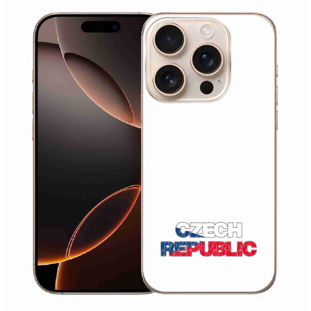 Gél borítás mmCase iPhone 16 Pro Max készülékhez - Csehország fehér háttér