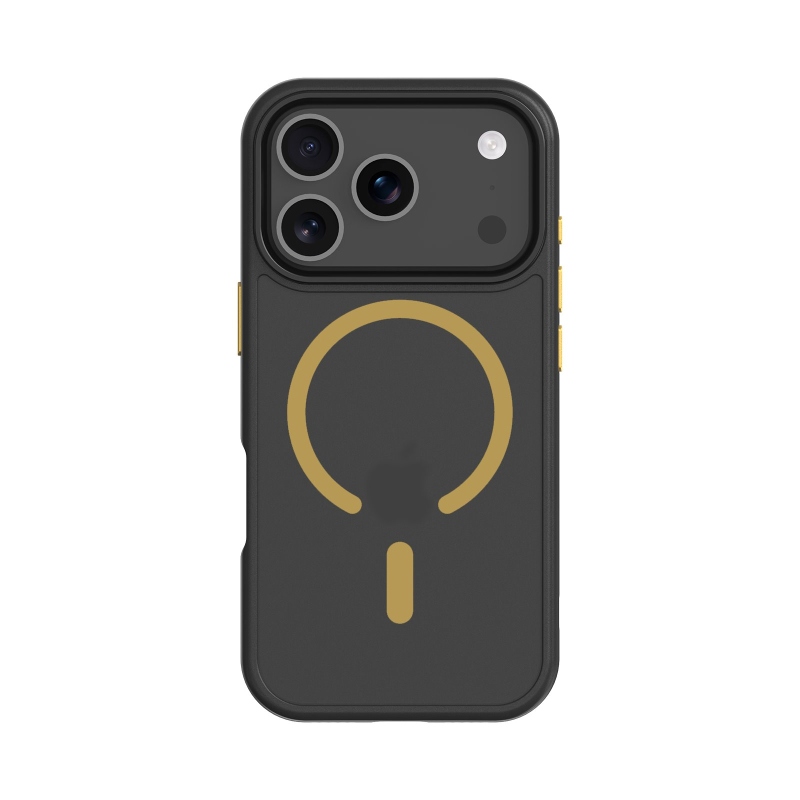 Taktikai MagForce Hyperstealth 2.0 borító iPhone 17 Pro fekete/sárga színűre