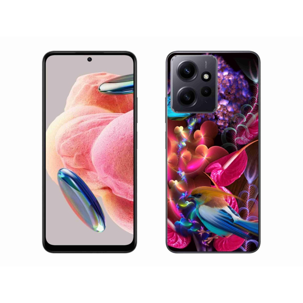Gél borítás mmCase a Xiaomi Redmi Note 12 4G-hez - színes virágok