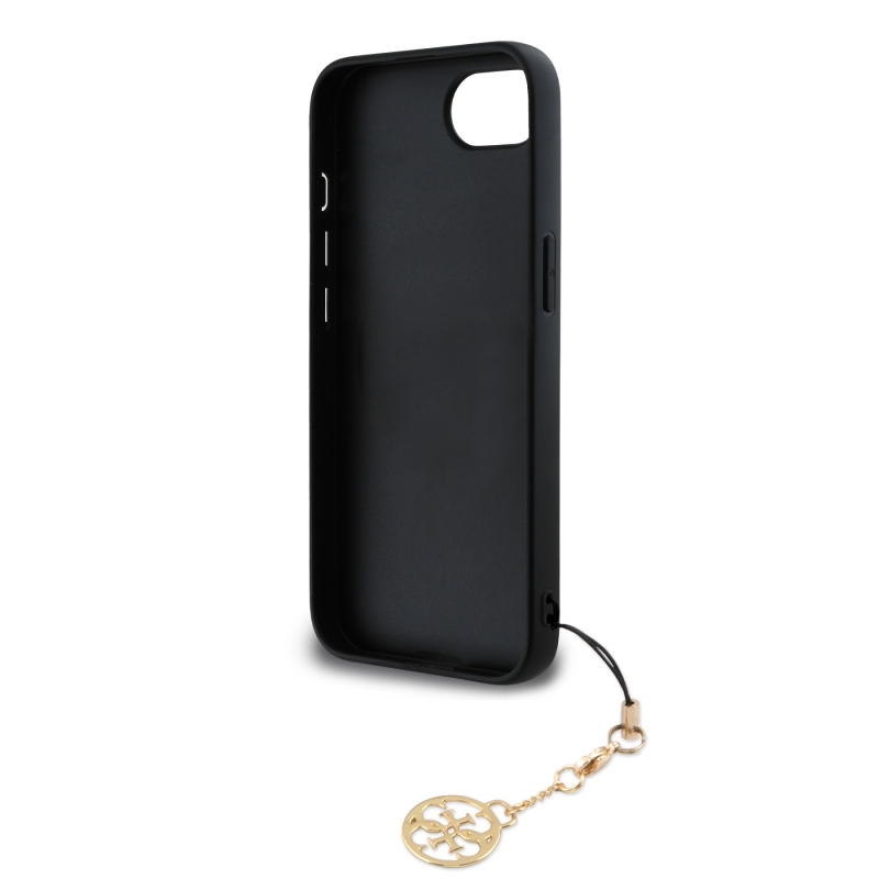 Guess 4G Charm hátlapi borító iPhone 16e készülékhez Tone on Tone Szürke