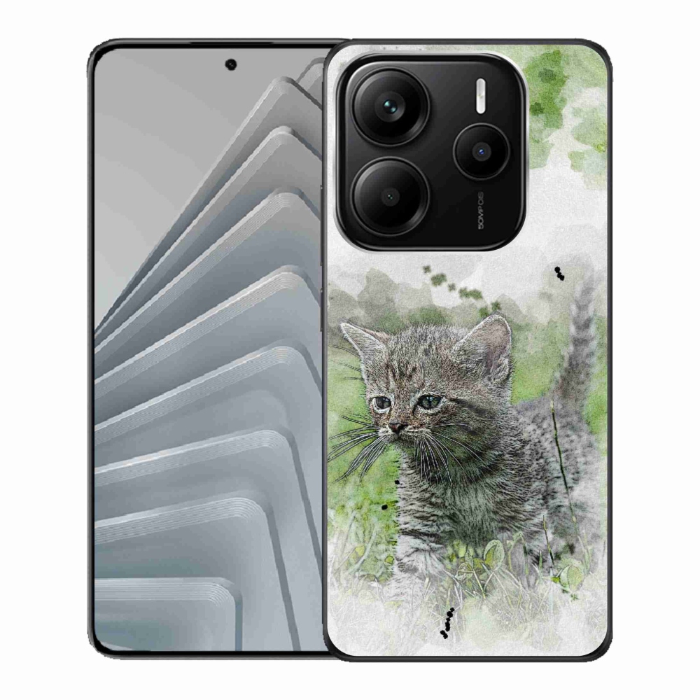 Gél borítás mmCase a Xiaomi Redmi Note 14 5G-hez - aranyos cica 1