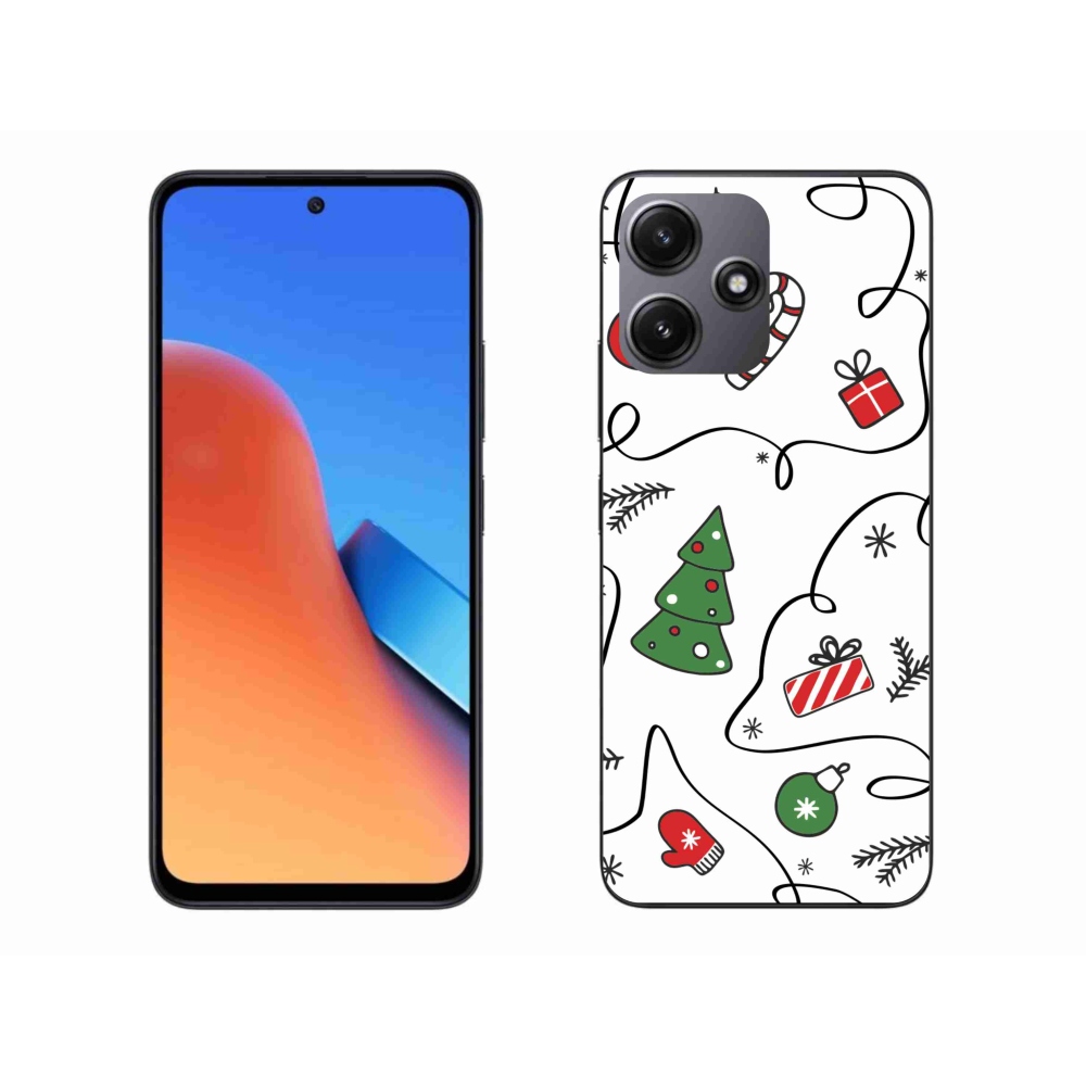 Gél borítás mmCase a Xiaomi Redmi 12 5G számára - karácsonyi motívumok