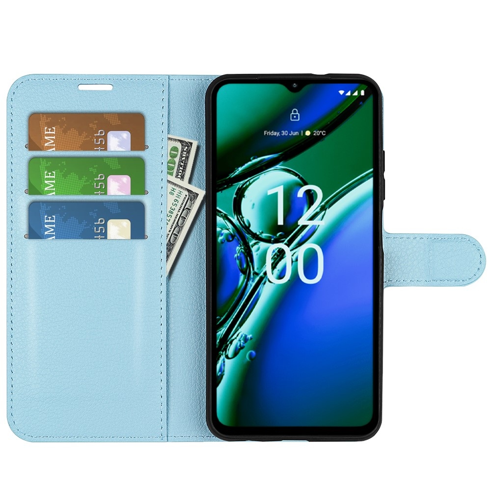 Litchi könyvtáska Nokia G42 készülékhez - kék