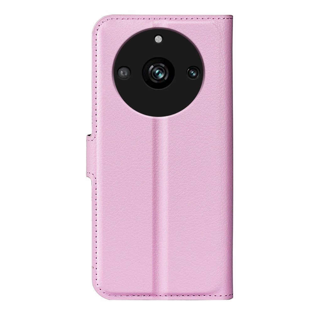 Litchi könyvtáska a Realme 11 Pro 5G/11 Pro+ 5G modellhez - rózsaszín
