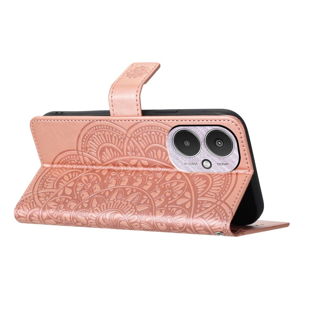 Mandala könyv tok Xiaomi Redmi 13C 5G - rózsa arany