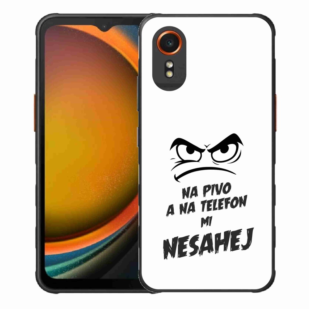 Gél borítás mmCase Samsung Galaxy Xcover 7 - sör motívum 2 fehér háttérrel