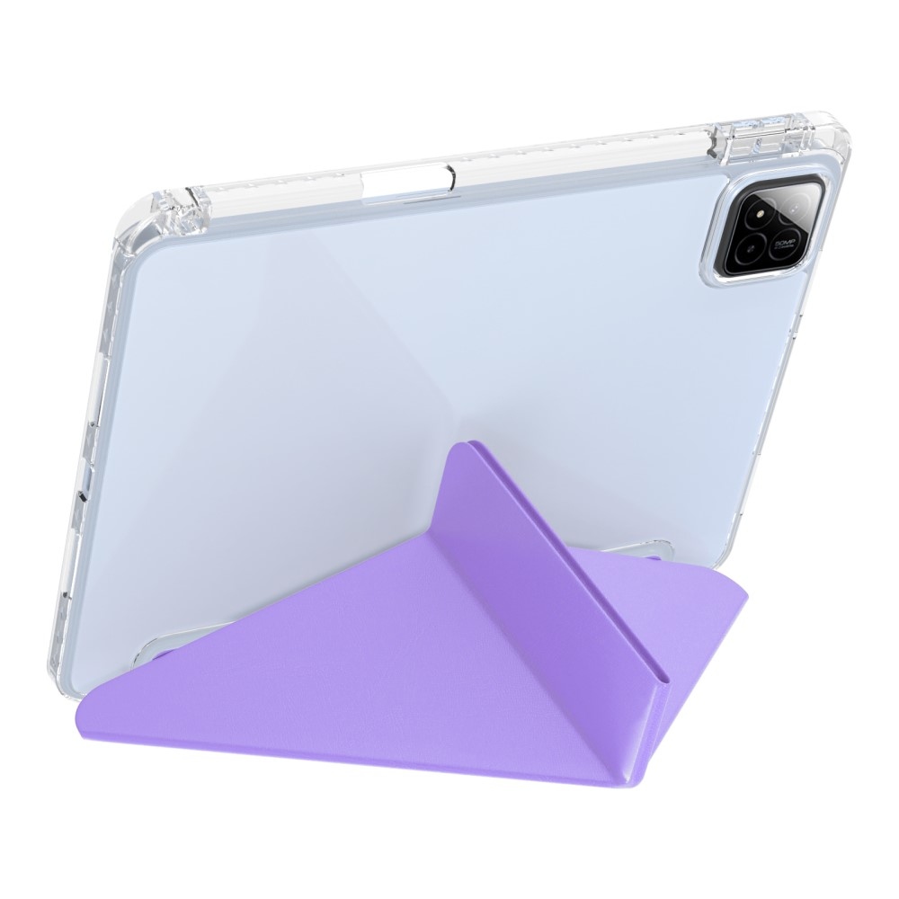 Origami intelligens pozicionáló tok Xiaomi Pad 7/7 Pro tablethez - világos lila