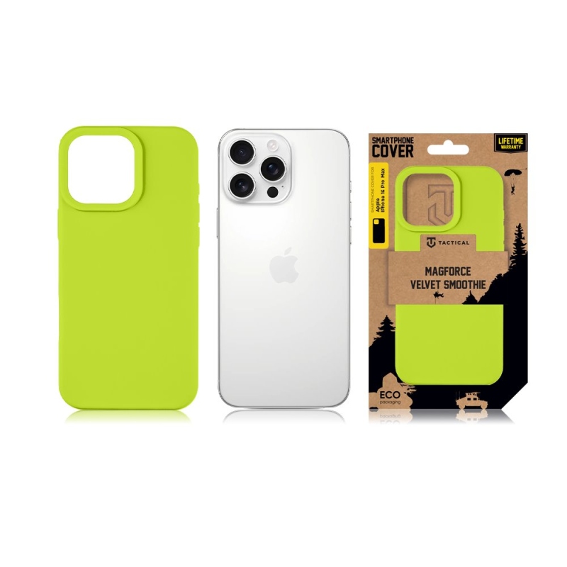 Taktikai MagForce bársony Smoothie borító Apple iPhone 16 Pro Max Avokádóhoz