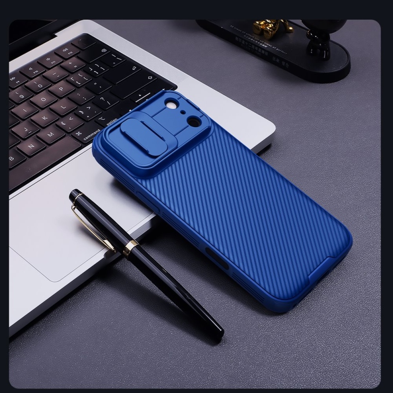 Nillkin CamShield PRO hátlap az Apple iPhone 17 Pro Max készülékhez Kék
