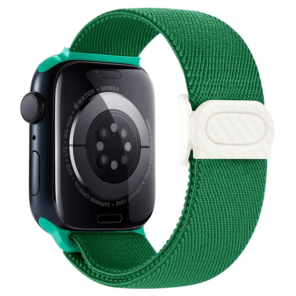 Fokozatos nejlon szíj Apple Watch Ultra/Ultra 2 49mm/SE/SE 2022/2023 44mm/9/8/7 45mm/6/5/4 44mm/3/2/1 42 mm-es Apple Watch Ultra/Ultra 2 órához - zöld színű