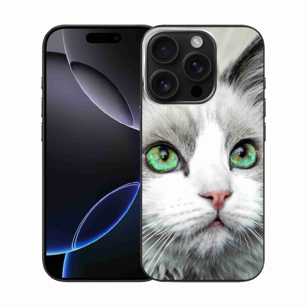 Zselés borítás mmCase iPhone 16 Pro készülékhez - macska nézet