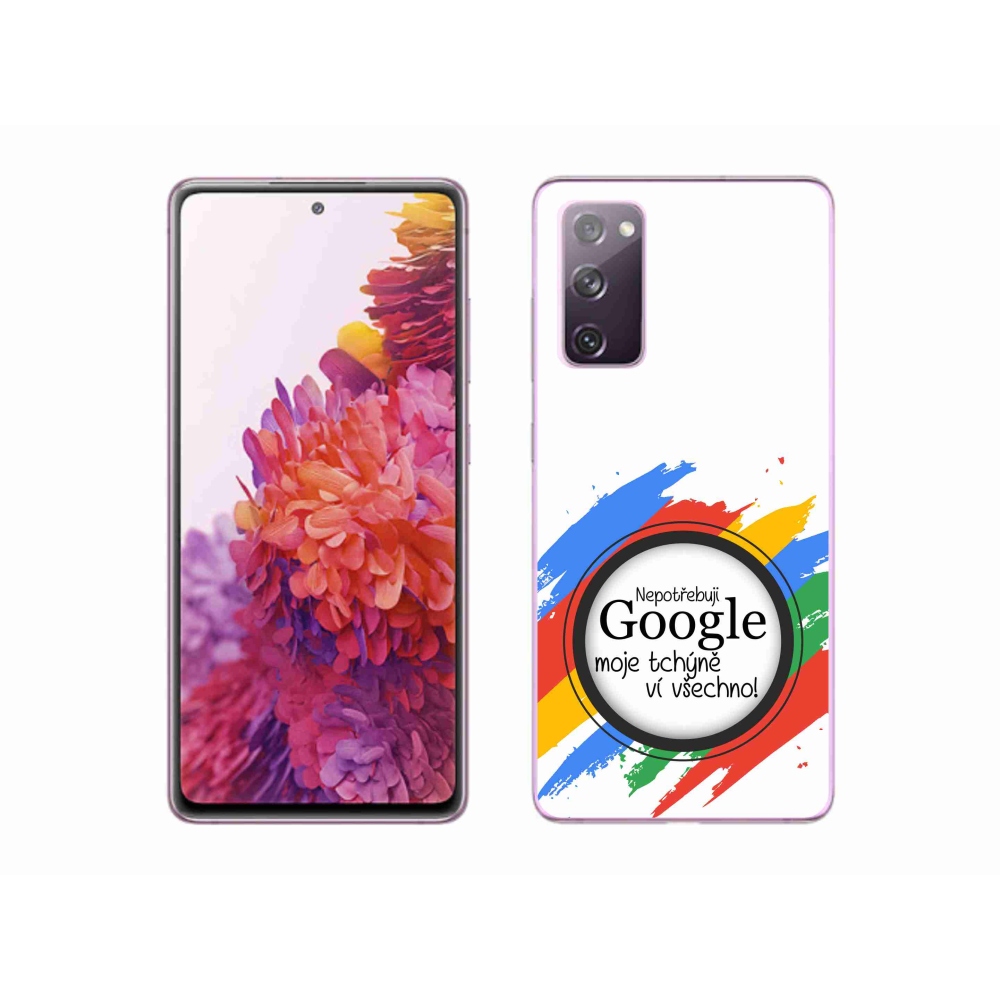 Gél borító mmCase Samsung Galaxy S20 FE - anyós tudja, hogy minden fehér háttérrel rendelkezik