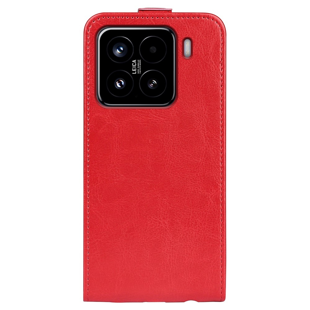 Függőleges könyvtáska Xiaomi 15-öshöz - piros