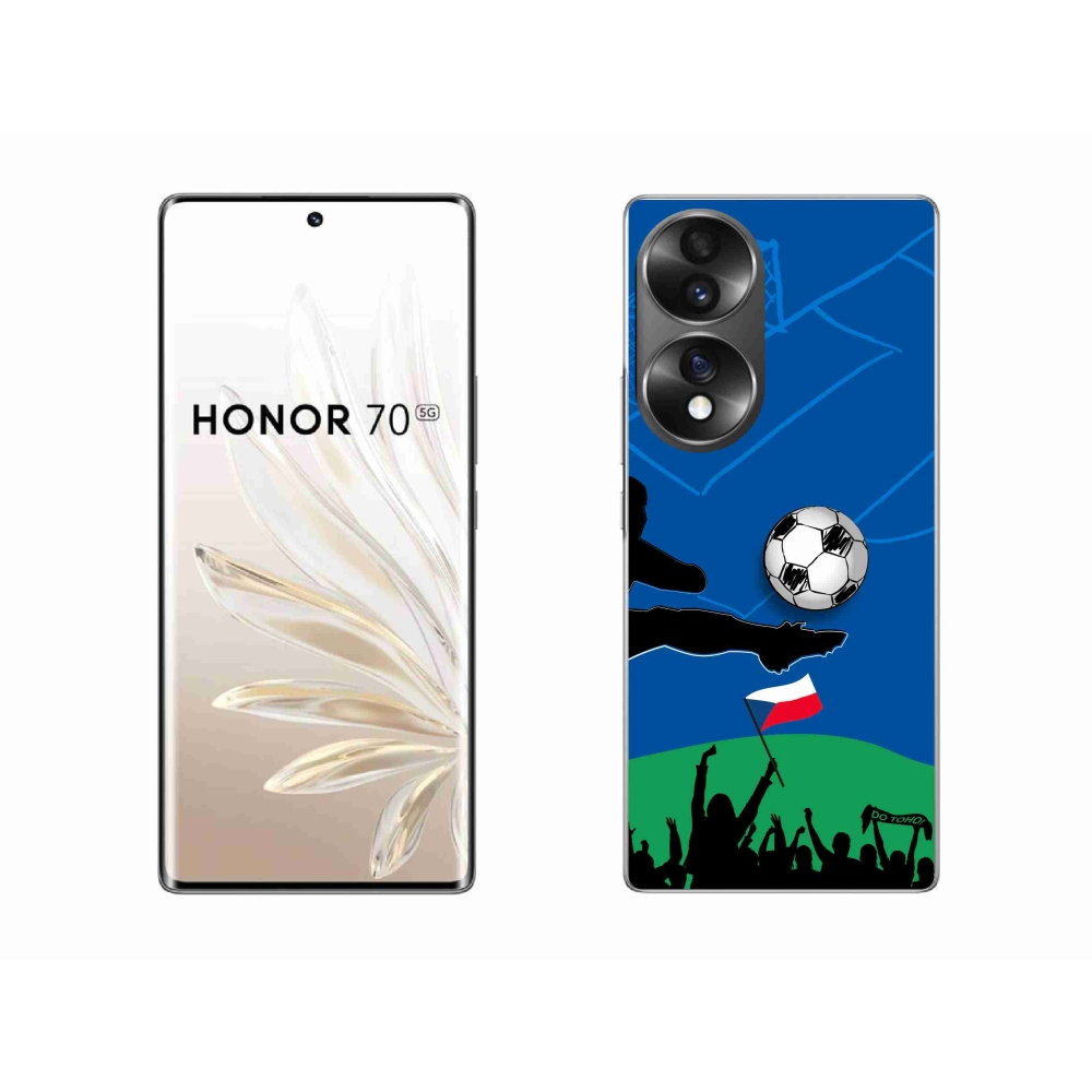 Zselés borítás mmCase a Honor 70 számára - futballrajongóknak