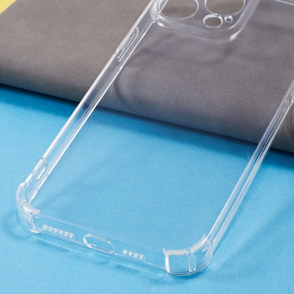 Átlátszó zselés tok megerősített sarkokkal iPhone 15 Pro Max készülékhez - átlátszó