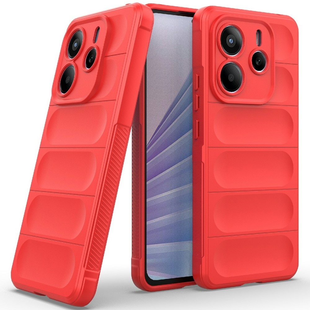 Rugg tartós zselés tok Xiaomi Redmi Note 14 5G - piros