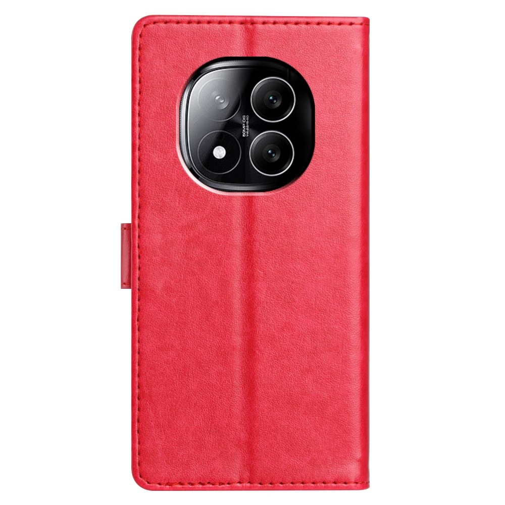 Vérrögök könyv tok Xiaomi Redmi Note 14 Pro 5G/Poco X7 5G - rózsa