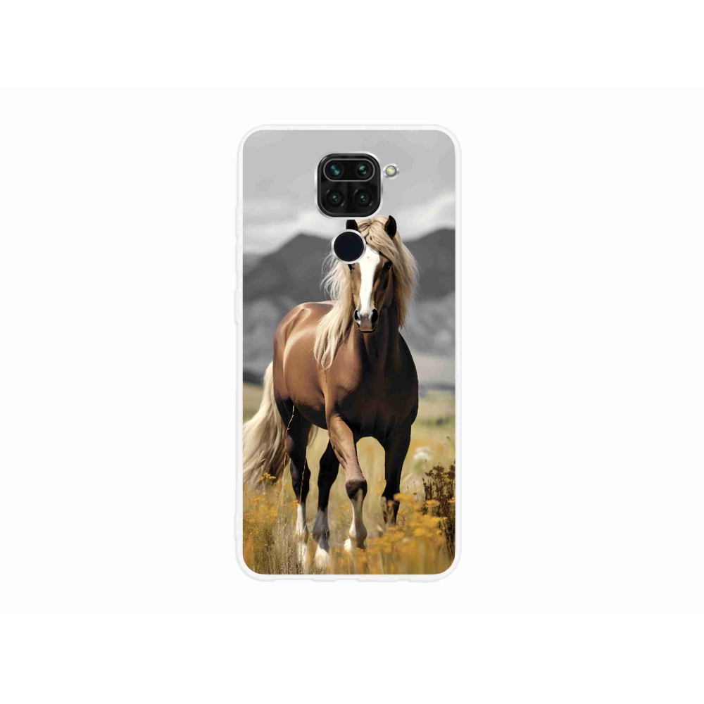 Gél borítás mmCase a Xiaomi Redmi Note 9-hez - barna ló 1