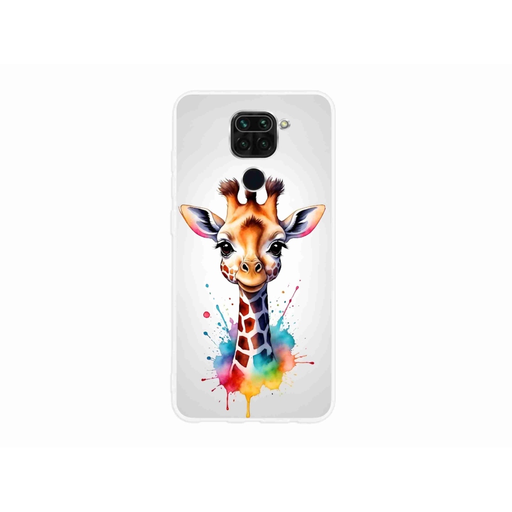 Gél borítás mmCase a Xiaomi Redmi Note 9-hez - zsiráf 1
