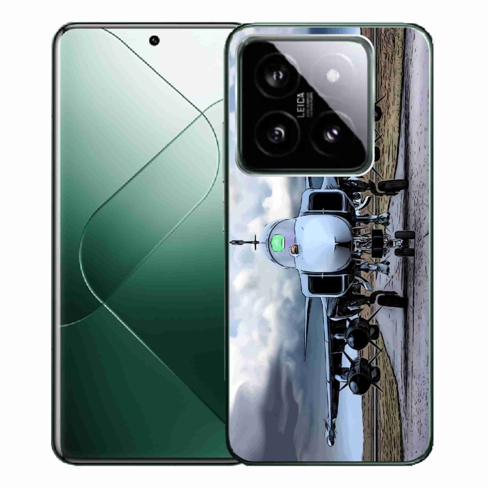 Gélburkolat mmCase a Xiaomi 14 Pro számára - katonai repülőgépek