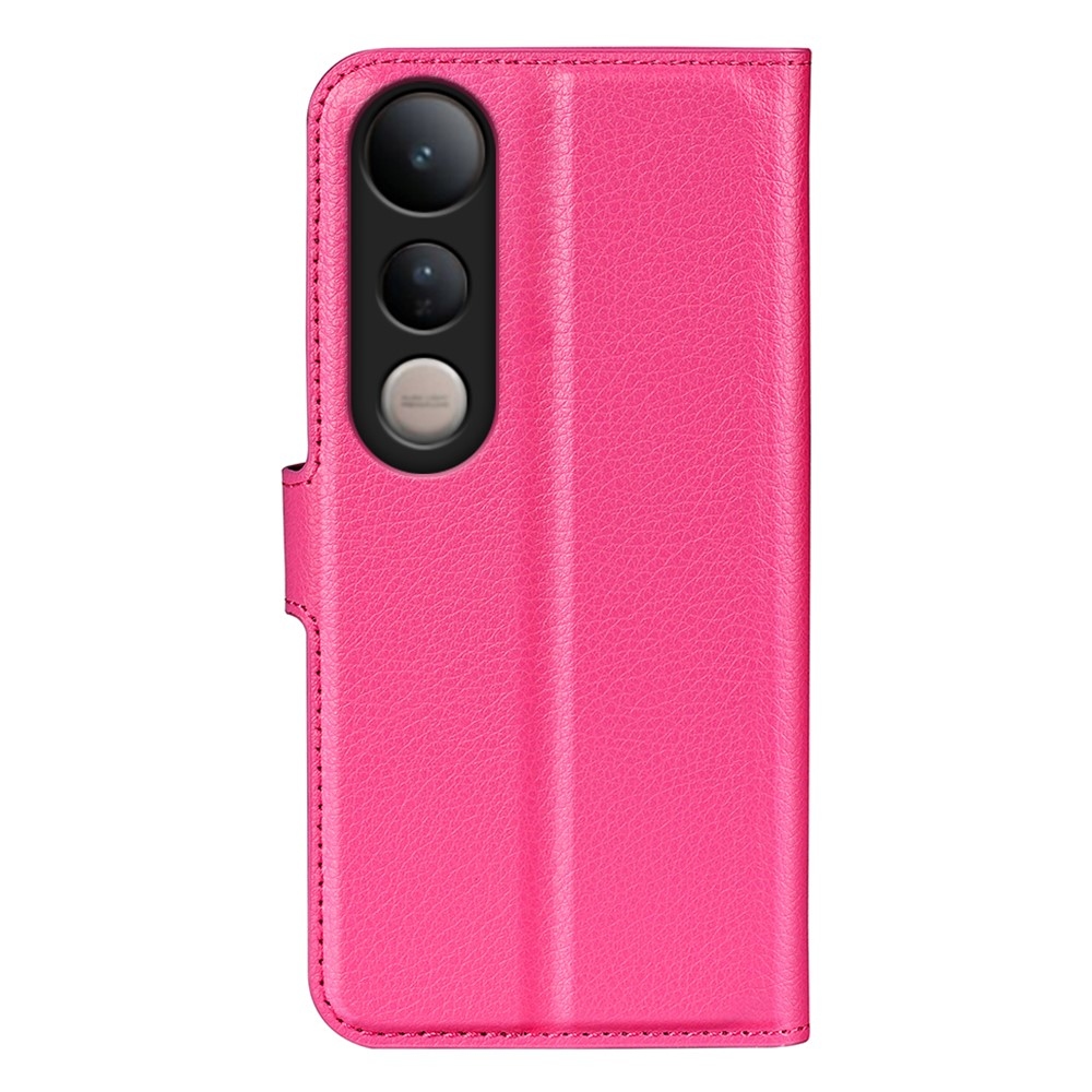 Litchi könyv tok Vivo V50 Lite 4G/5G - rózsa