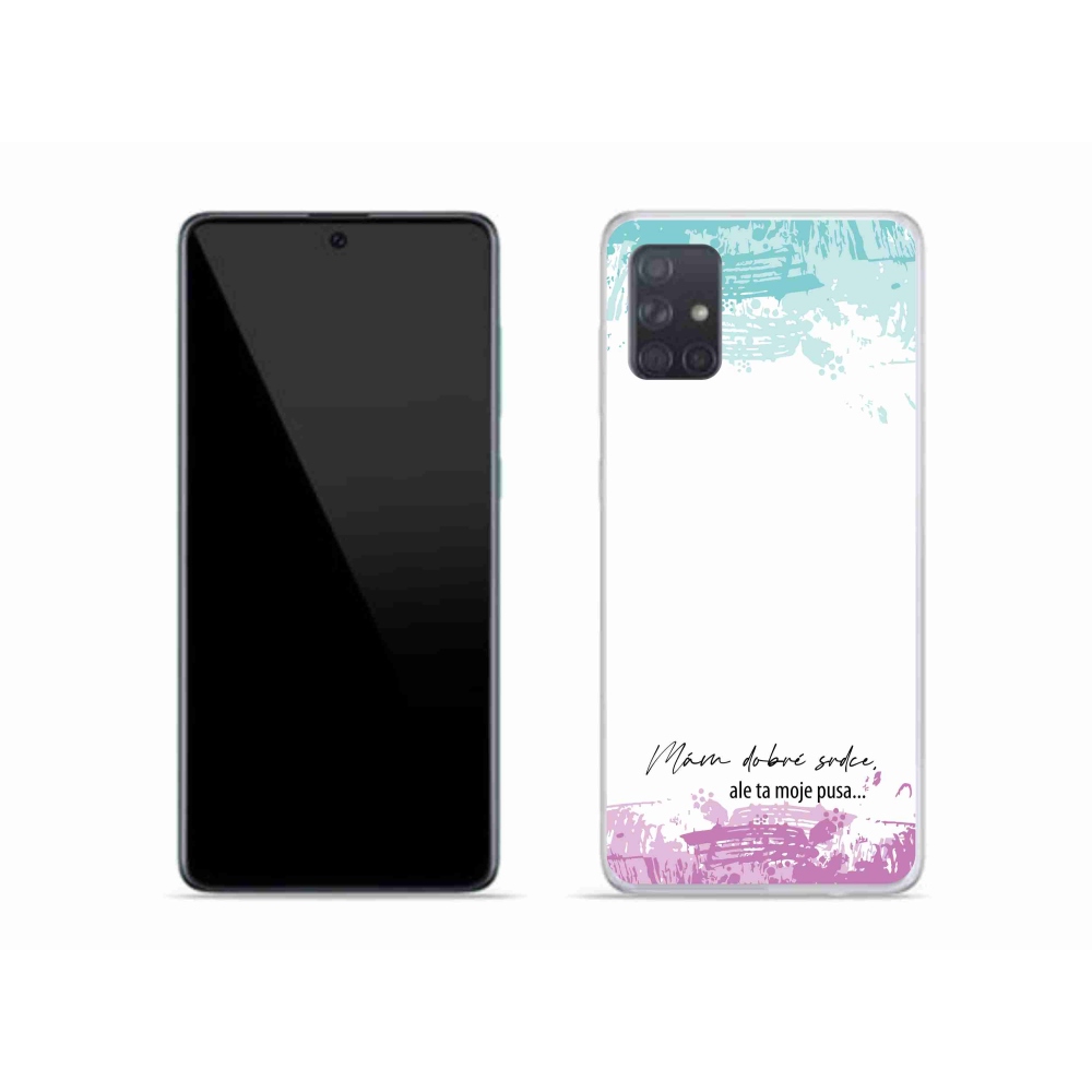 Gél borító mmCase Samsung Galaxy A51 - vicces szöveg 3 fehér háttérrel