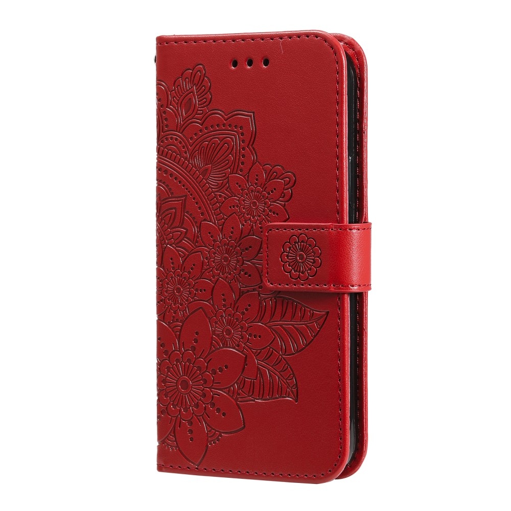 Mandala könyv tok a Vivo V50 Lite 4G/5G készülékhez - piros