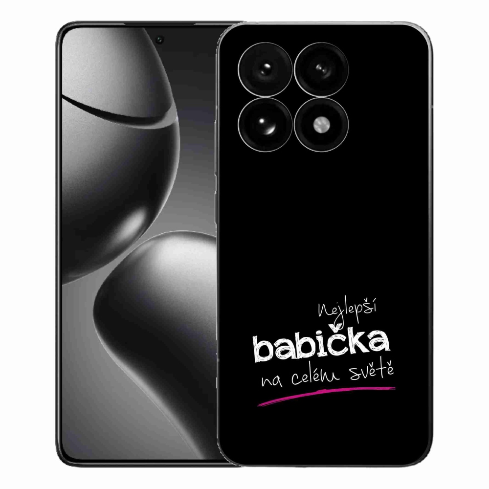 Gél borító mmCase a Xiaomi 15T - a legjobb nagymama 4 fekete háttérrel