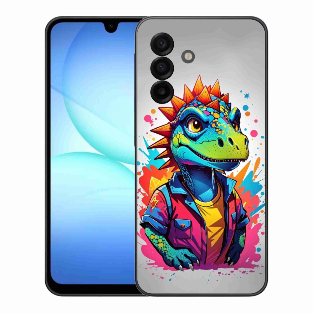 Zselés borítás mmCase Samsung Galaxy A17 5G - színes dinoszauruszhoz