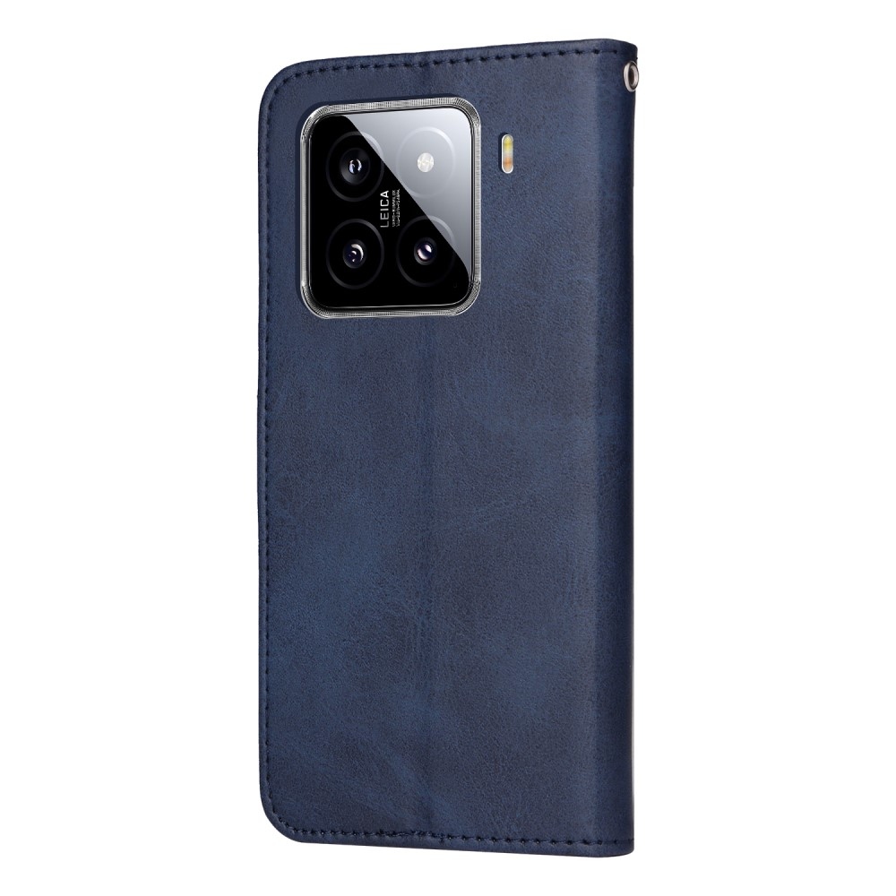 Vérrögök könyv tok Xiaomi 15 - kék