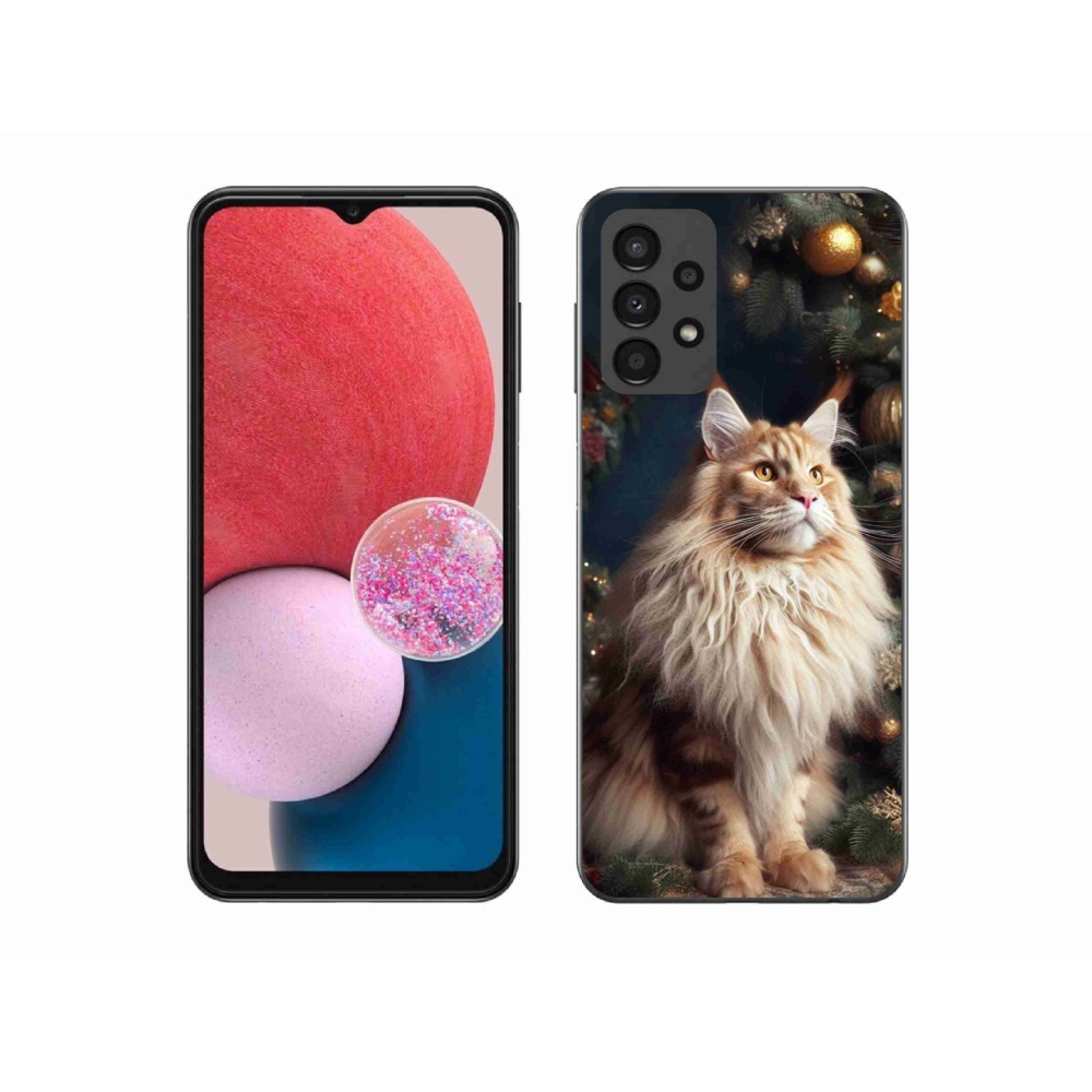 Zselés borítás mmCase Samsung Galaxy A13 4G - macska a fánál