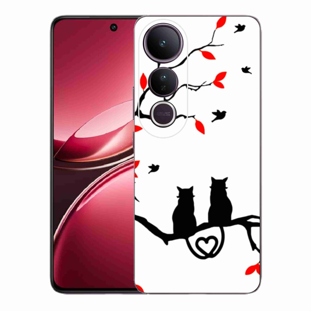 Gél borító mmCase a Vivo V50 Lite 4G/5G-hez - macska szeretet