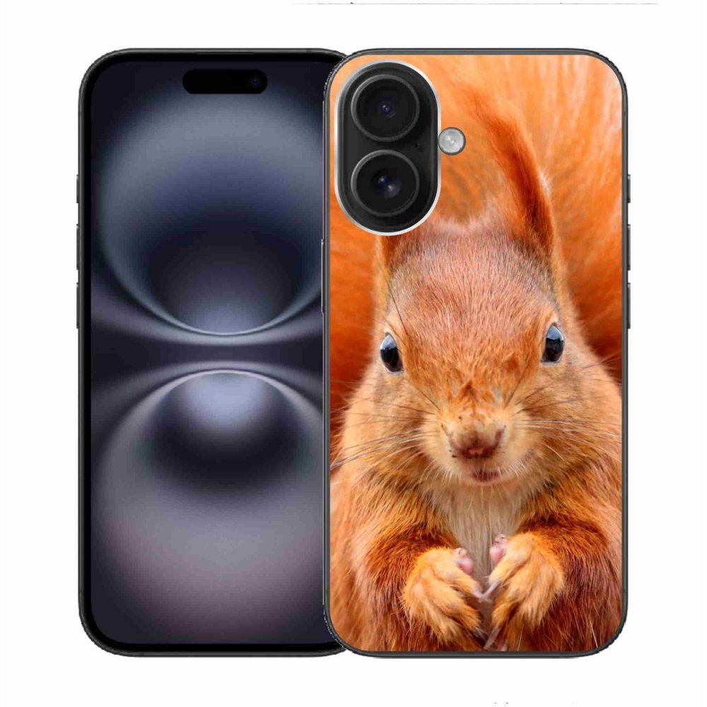 Zselés borítás mmCase iPhone 16 készülékhez - mókus