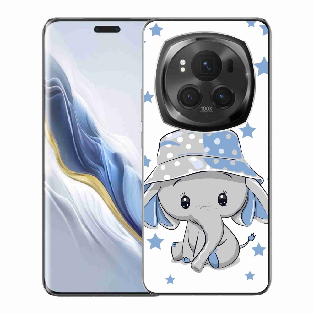 Zselés borítás mmCase a Honor Magic 6 Pro 5G készülékhez - kék elefánt