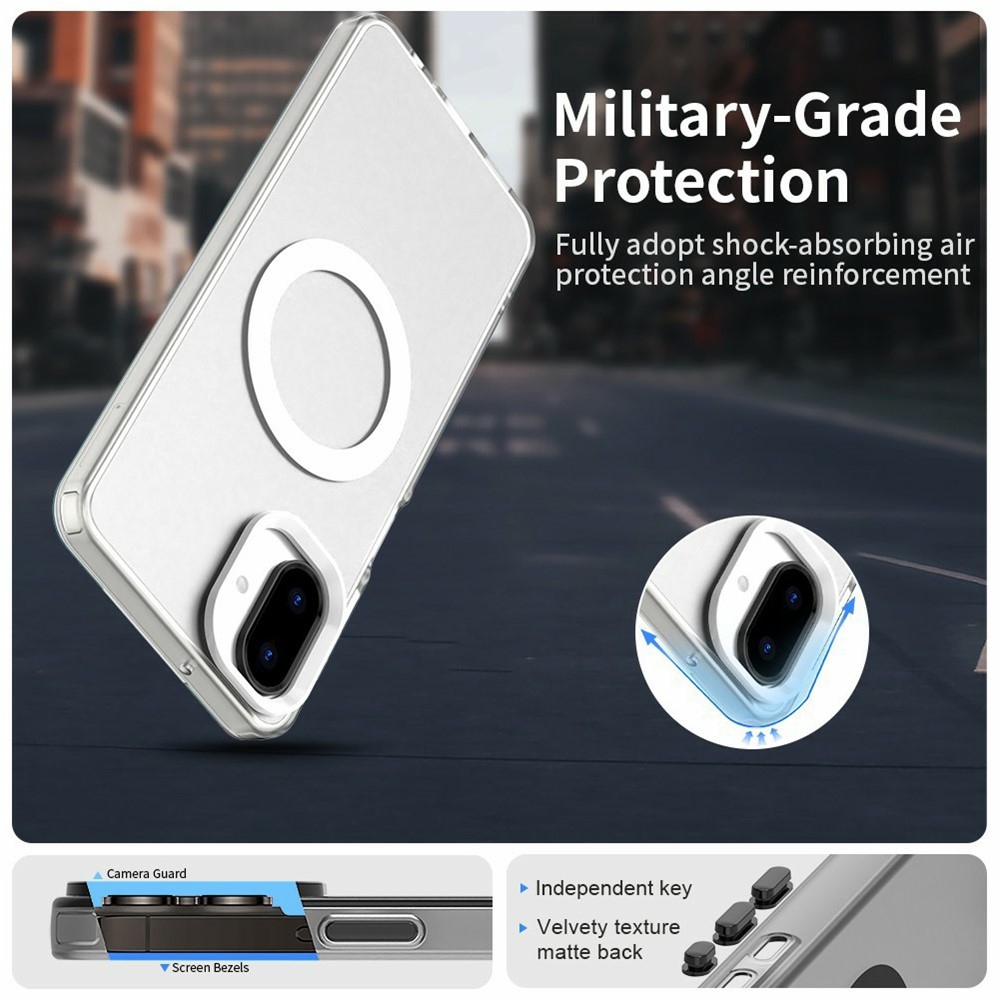 Candy zselés tok MagSafe Samsung Galaxy A07 4G - fehér