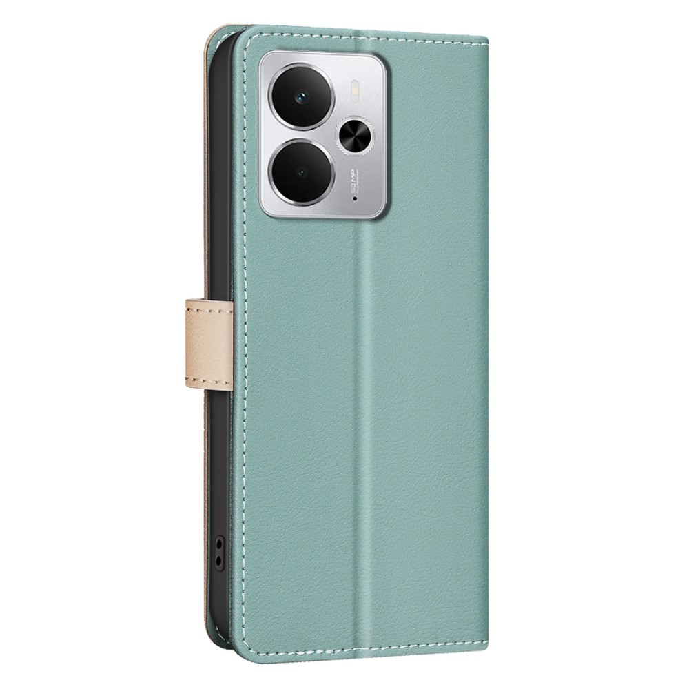 BNF DUO könyvtáska a Realme 14 5G készülékhez - zöld