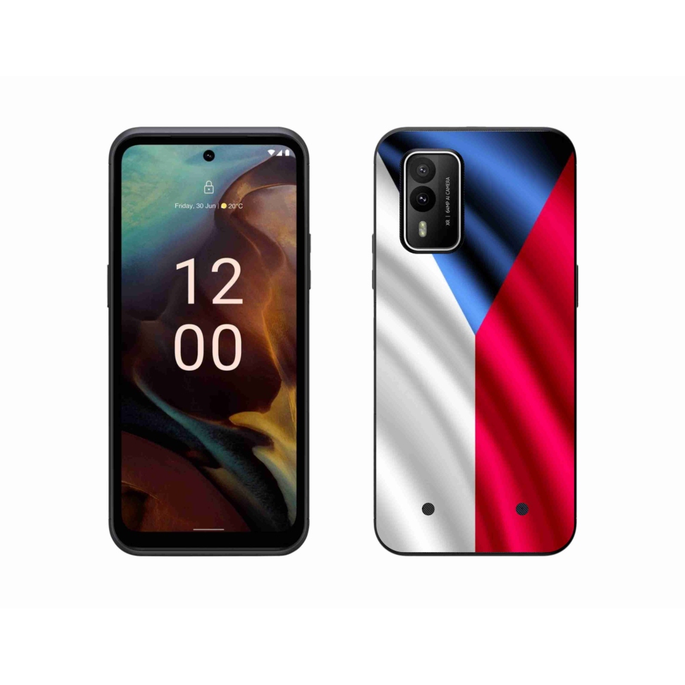 Zselés borítás mmCase a Nokia XR21 készülékhez - cseh zászló