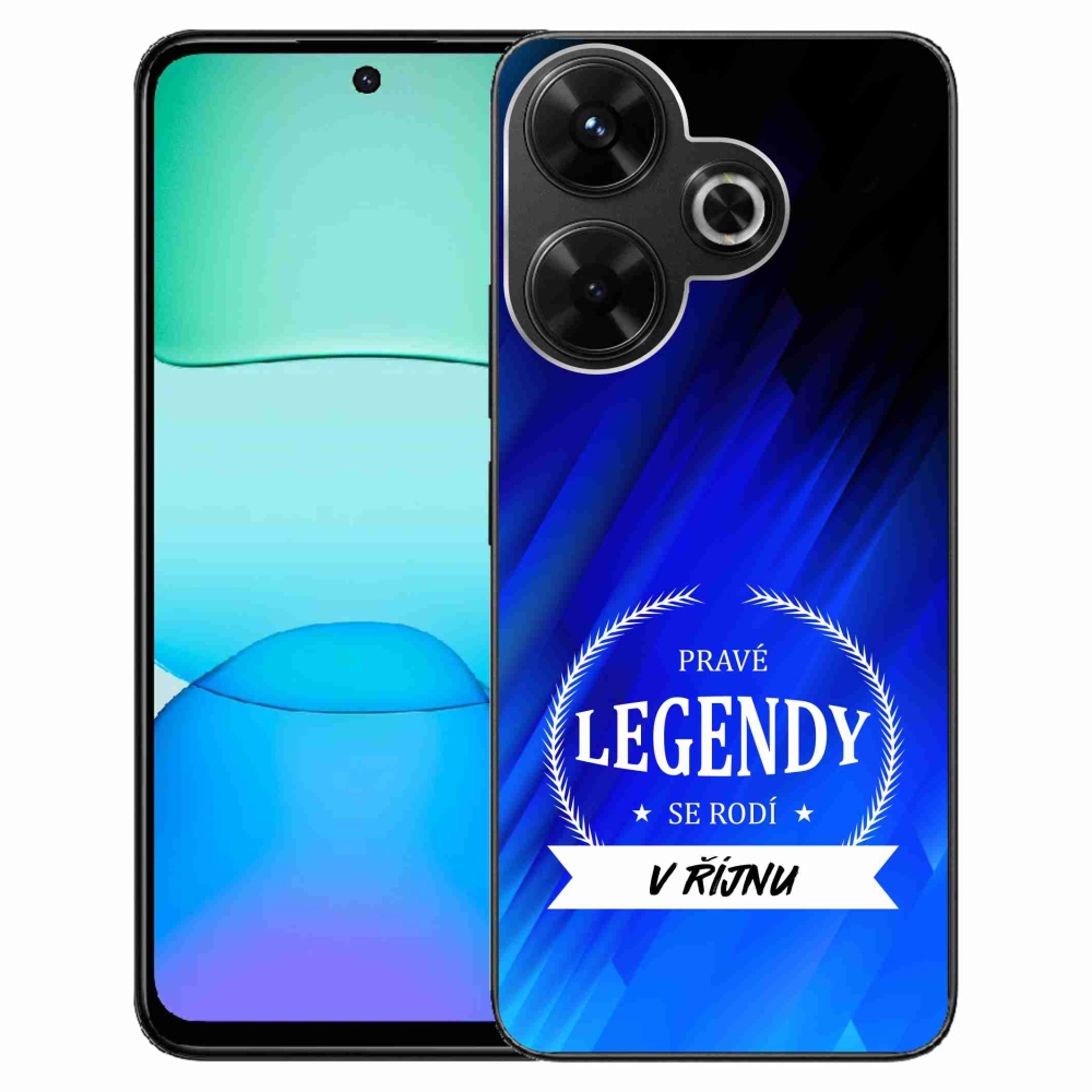 Gél borítás mmCase a Xiaomi Redmi 13 4G/Poco M6 4G - Legendák októberi kék háttérrel