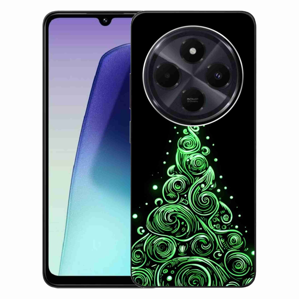 Gél borítás mmCase a Xiaomi Redmi 14C/Poco C75-hez - neon karácsonyfa 3