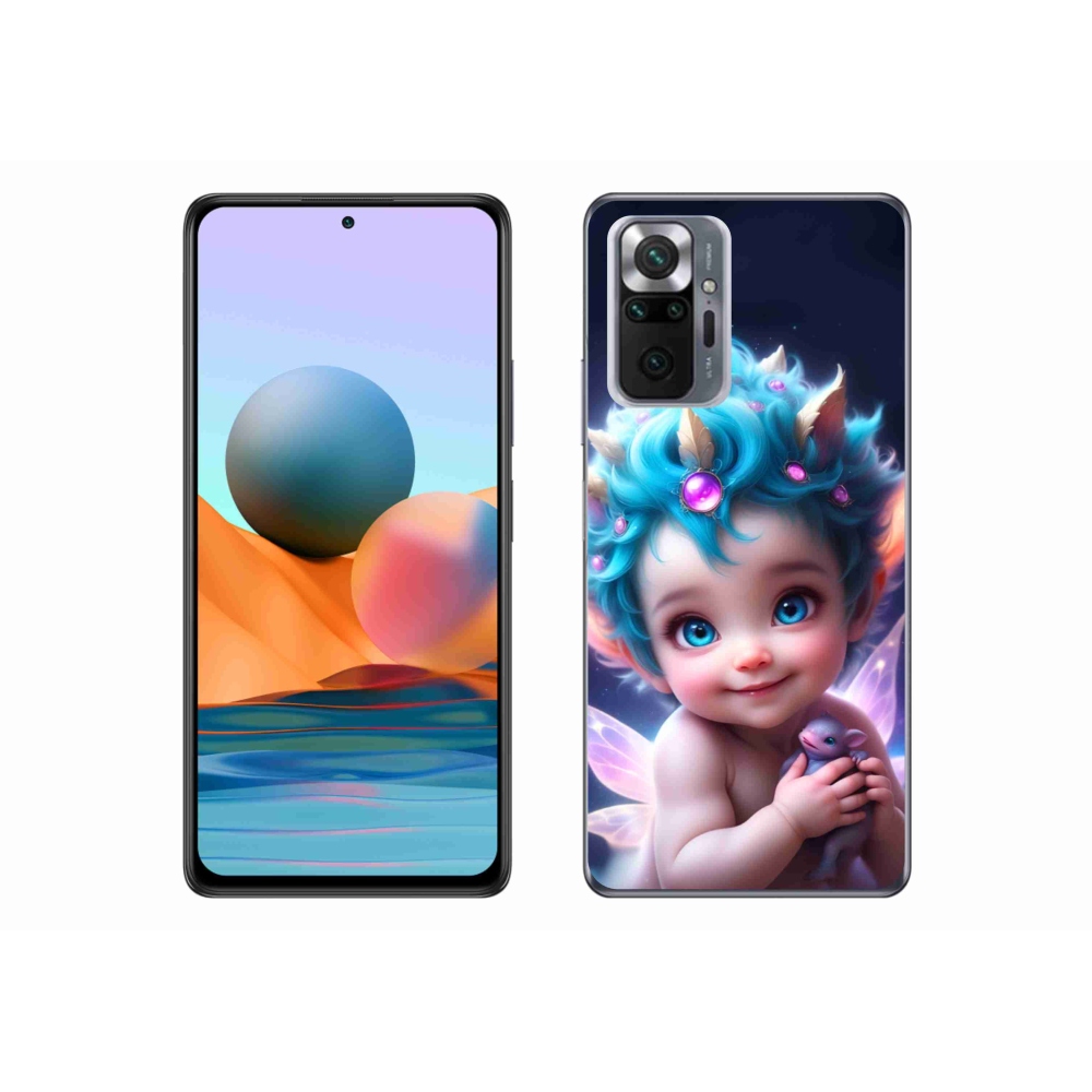 Gél borítás mmCase a Xiaomi Redmi Note 10 Pro számára - baba pillangószárnyakkal