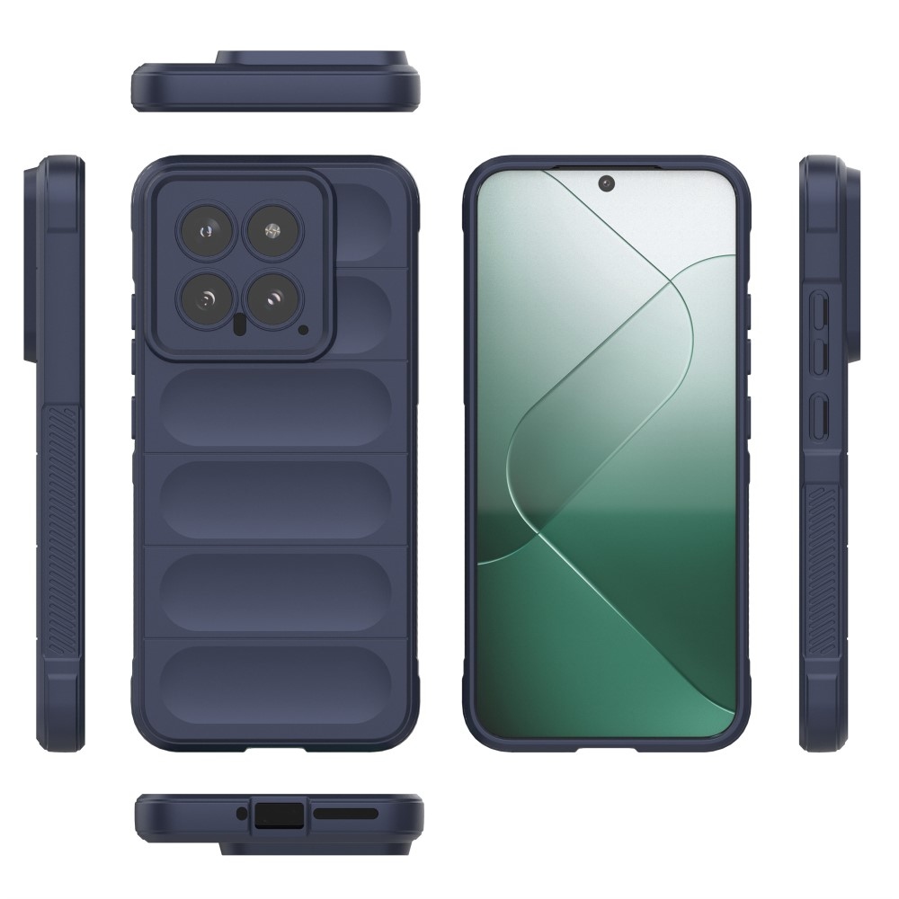 Rugg tartós zselés tok Xiaomi 14 - sötétkék
