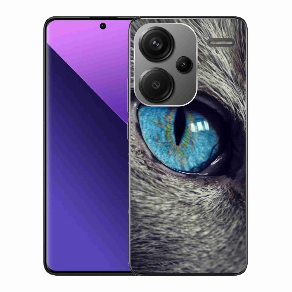 Gél borítás mmCase a Xiaomi Redmi Note 13 Pro+ 5G - kék macskaszemhez