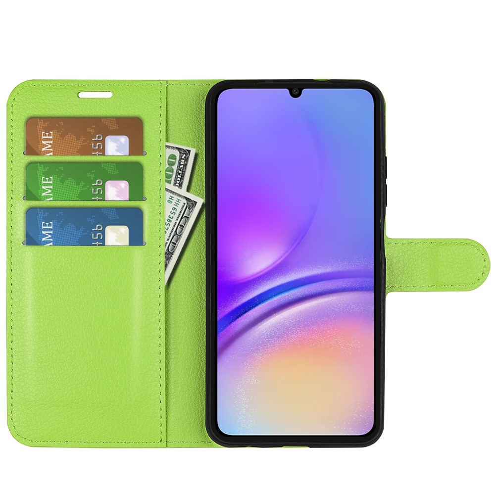 Litchi könyv tok Samsung Galaxy A06 4G - zöld