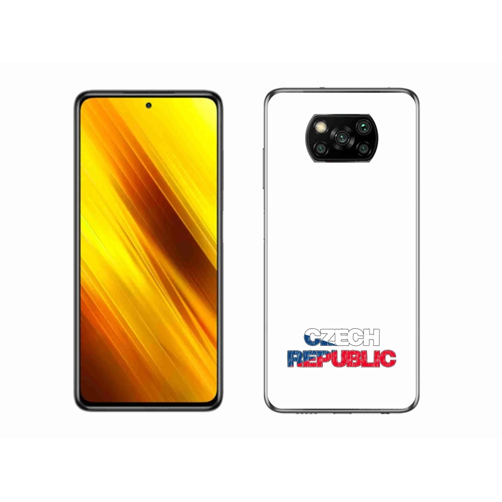 Gél borítás mmCase a Xiaomi Poco X3 Pro készülékhez - Csehország fehér háttér