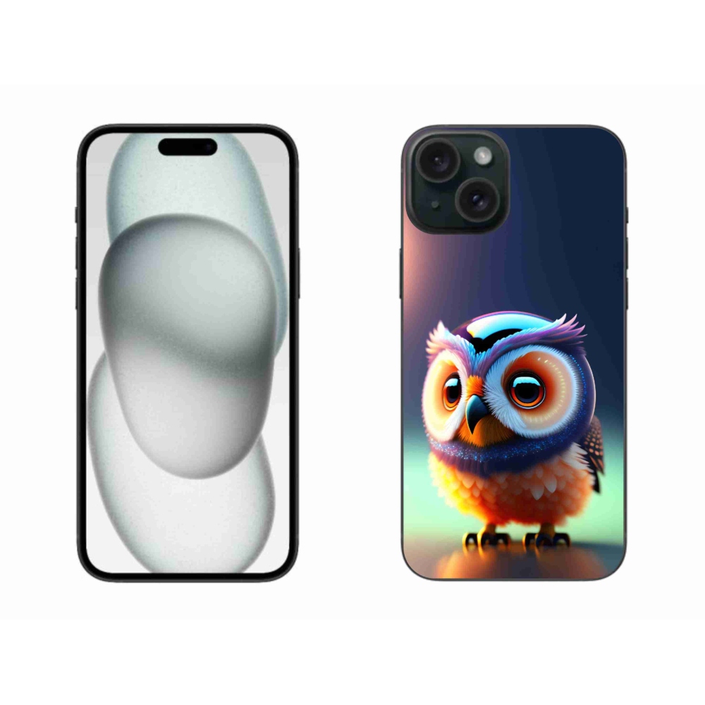 Zselés borítás mmCase iPhone 15 Plus készülékhez - bagoly