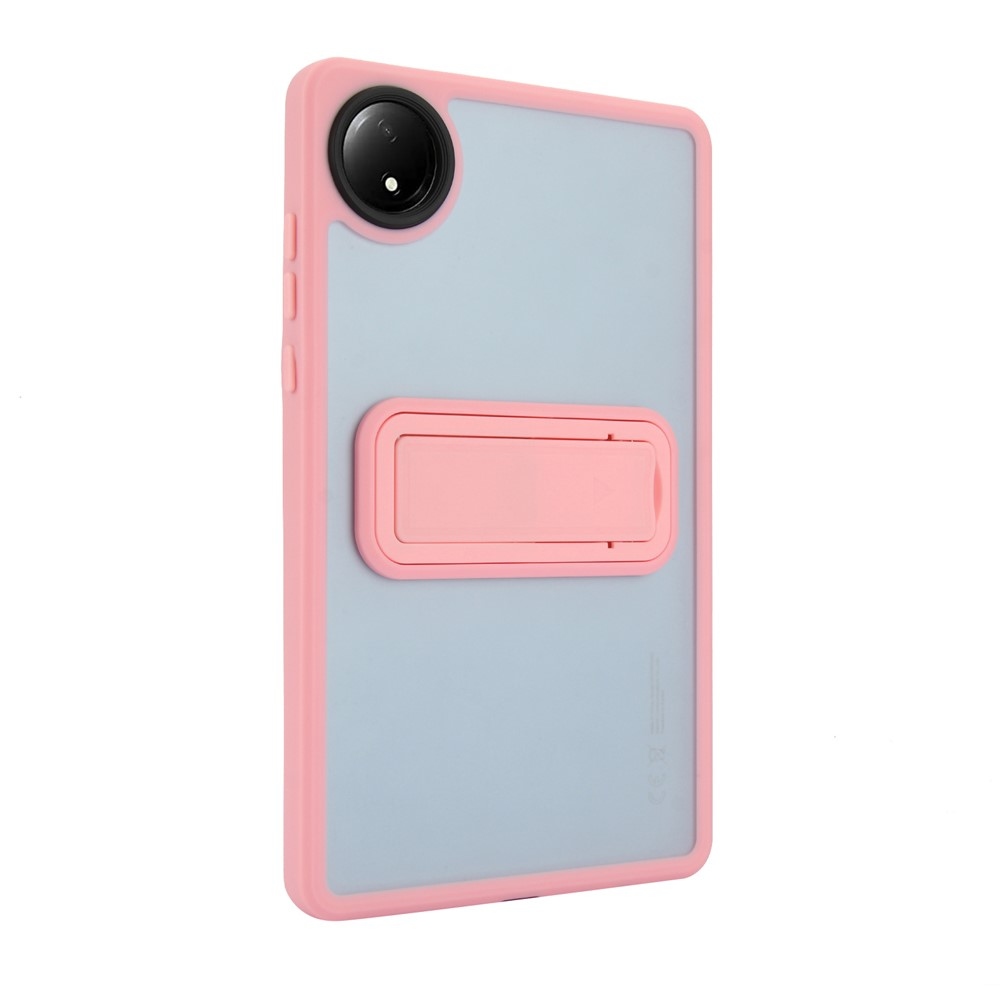Skiny zselés tok fix hátlappal és flip állvánnyal Xiaomi Redmi Pad SE 8.7-hez - rózsaszínű