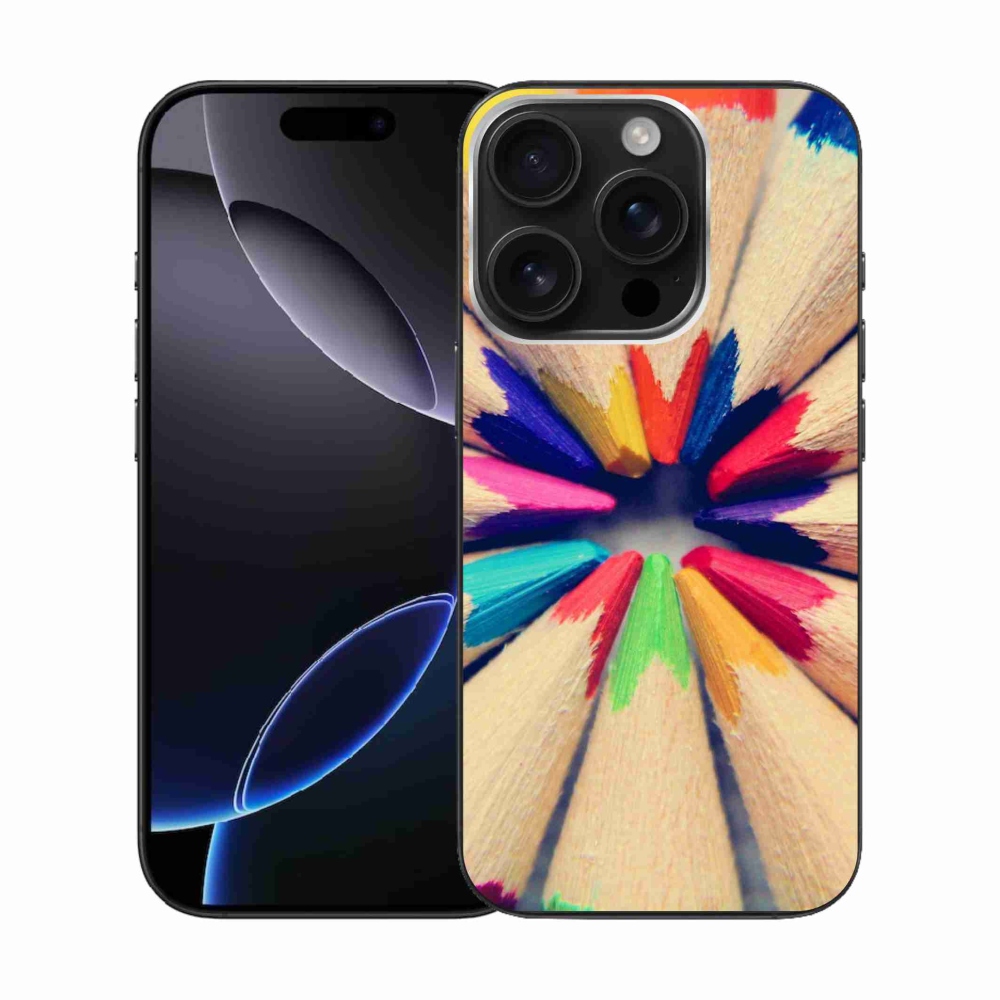 Zselés borítás mmCase iPhone 16 Pro készülékhez - zsírkréták
