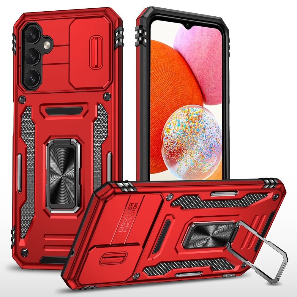 Lencseálló hibrid borítás Samsung Galaxy A15 4G/5G készülékhez - piros