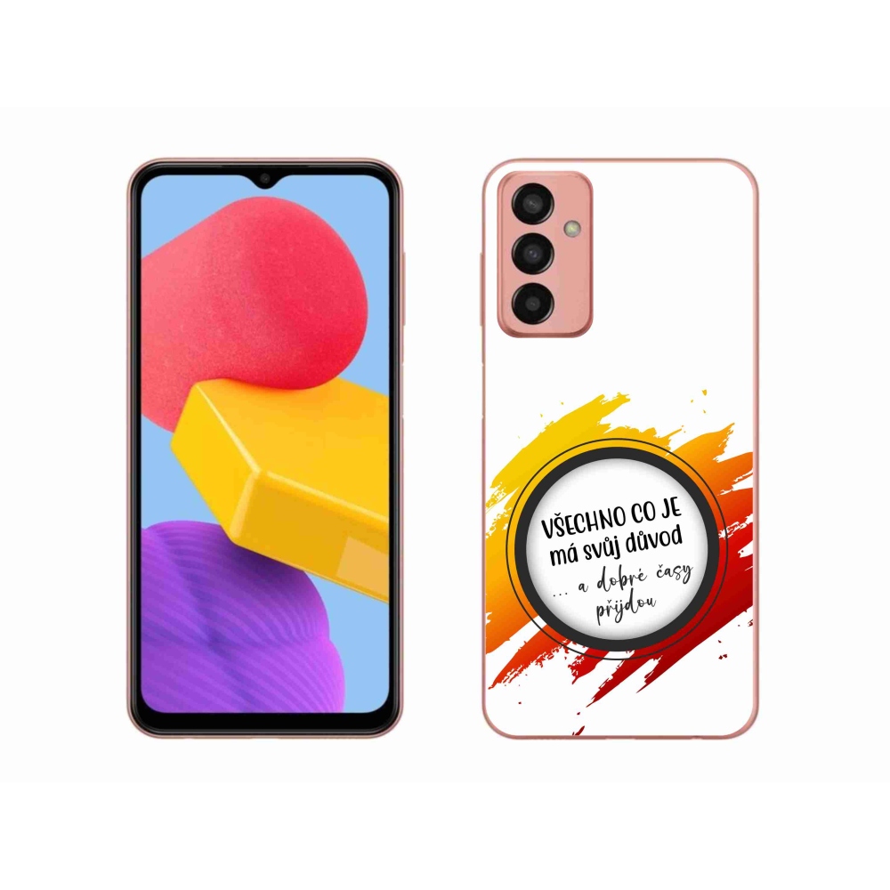 Gél borítás mmCase Samsung Galaxy M13 - idézet 3 fehér háttér